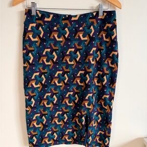 Maeve Vibrant Geometric Pencil Skirt
